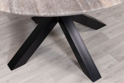 Travertine Top Round Dining Table Range - 130cm